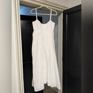 White Spaghetti Strap Maxi Dress